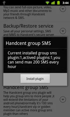 HandcentGroupSmsHelper3 android App screenshot 0