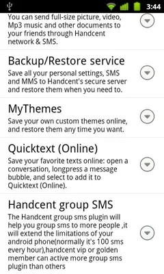 HandcentGroupSmsHelper3 android App screenshot 1